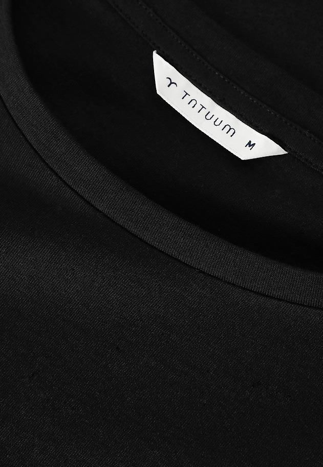 BAWEŁNIANY T-SHIRT - ANOKO BAWEŁNIANY T-SHIRT - ANOKO CZARNY 7
