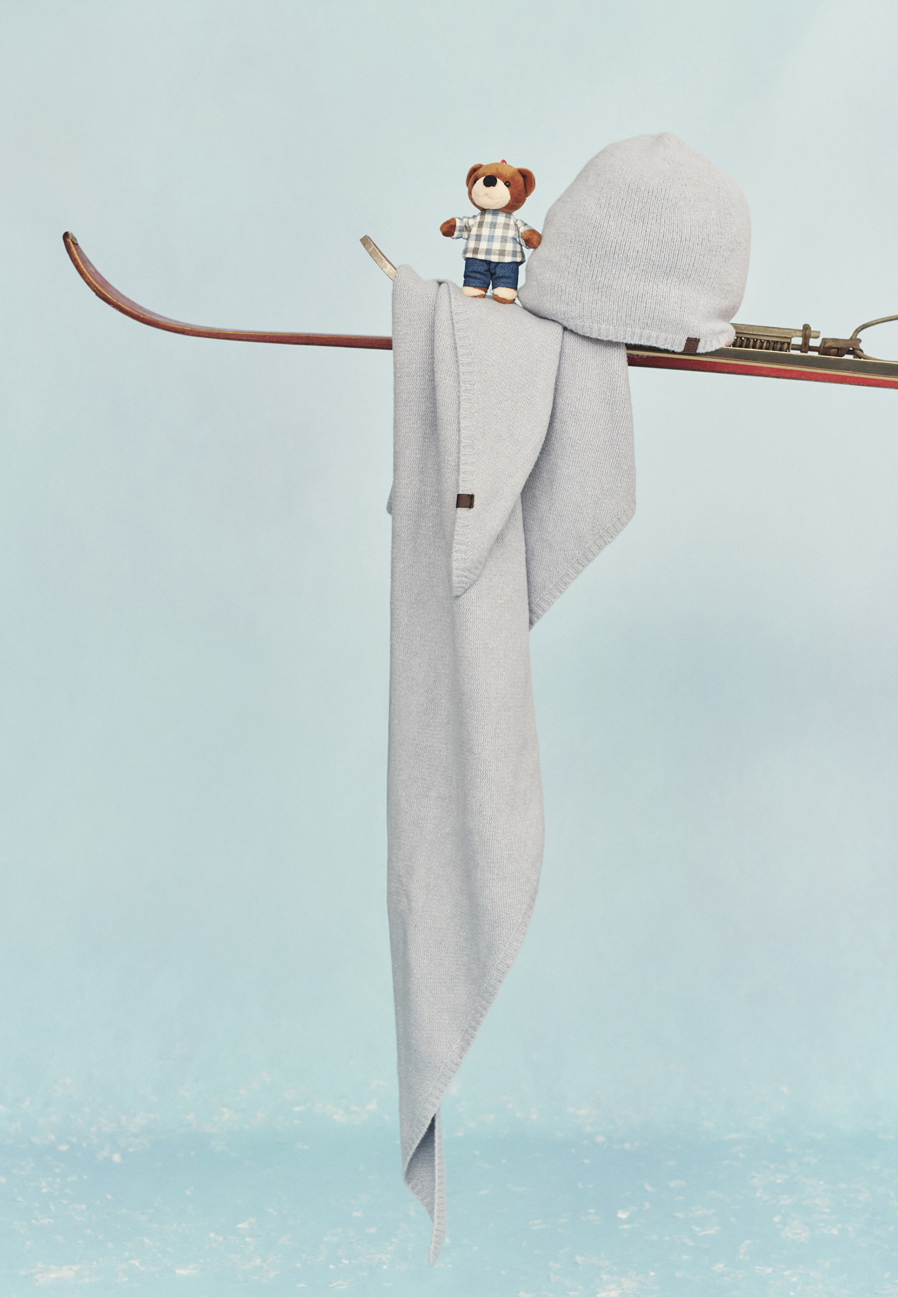 KEY RING WITH THE USZATEK BEAR - BEARINA 5 BEIGE 2