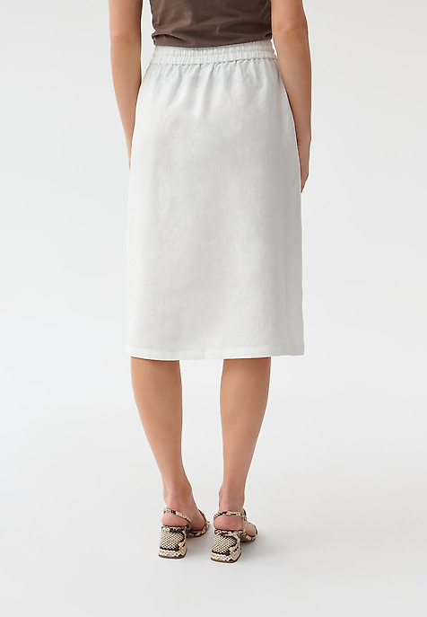 LADIES' CLASSIC SKIRT KOLIKO WHITE 2