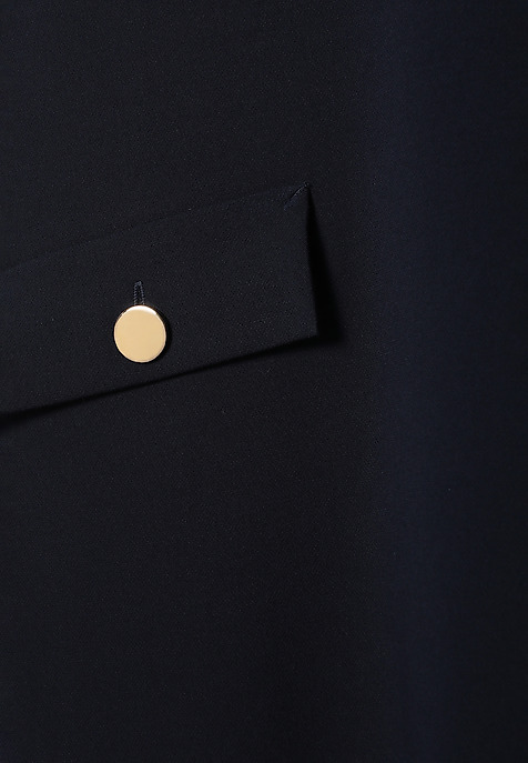 LADIES’ DRESS WITH DECORATIVE POCKETS - MENIRKO NAVY BLUE 2