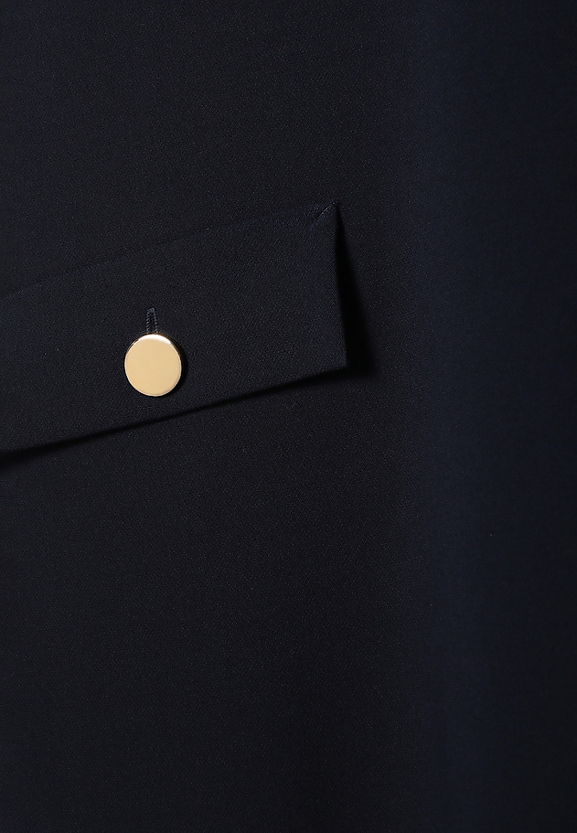 TKANINOWA SUKIENKA Z OZDOBNYMI KIESZENIAMI - MENIRKO TKANINOWA SUKIENKA Z OZDOBNYMI KIESZENIAMI - MENIRKO GRANATOWY 7