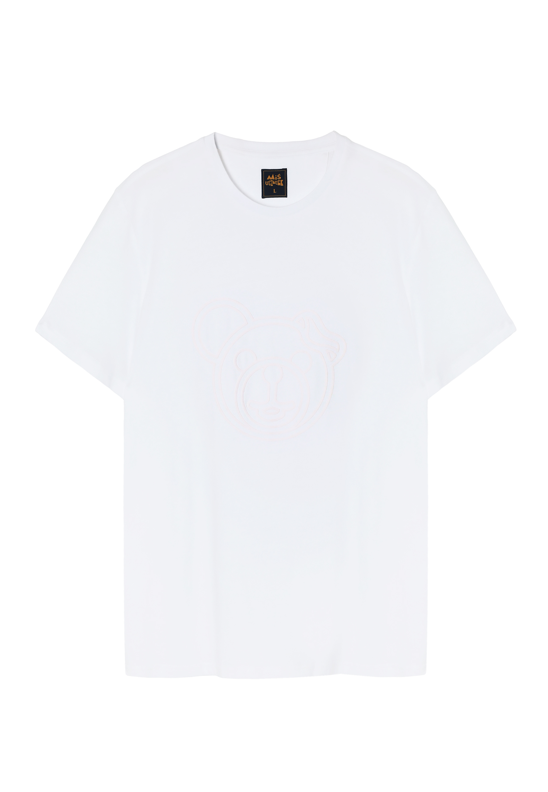 BAWEŁNIANY T-SHIRT MĘSKI Z NADRUKIEM — CHRIS BIAŁY 2