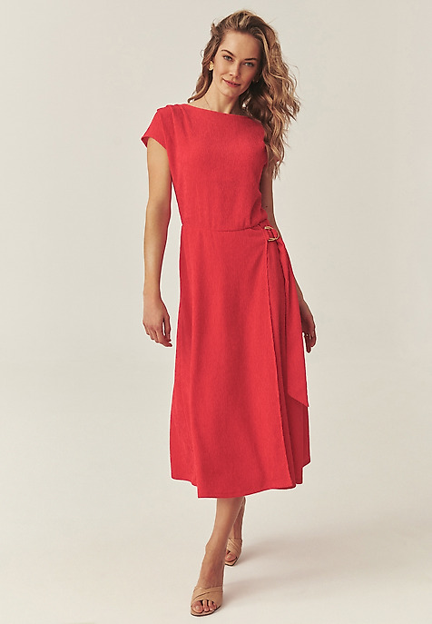 KRESZOWANA SUKIENKA Z PASKIEM - SADI KRESZOWANA SUKIENKA Z PASKIEM - SADI