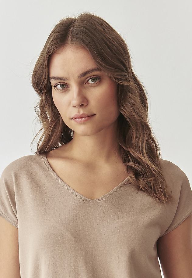 ŽENSKA PLETENA BLUZA BREZ ROKAVOV - ESTERE ŽENSKA PLETENA BLUZA BREZ ROKAVOV - ESTERE BEŽ 5