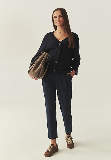 LUŹNY KARDIGAN Z SZEROKIM RĘKAWEM - ELIJO LUŹNY KARDIGAN Z SZEROKIM RĘKAWEM - ELIJO