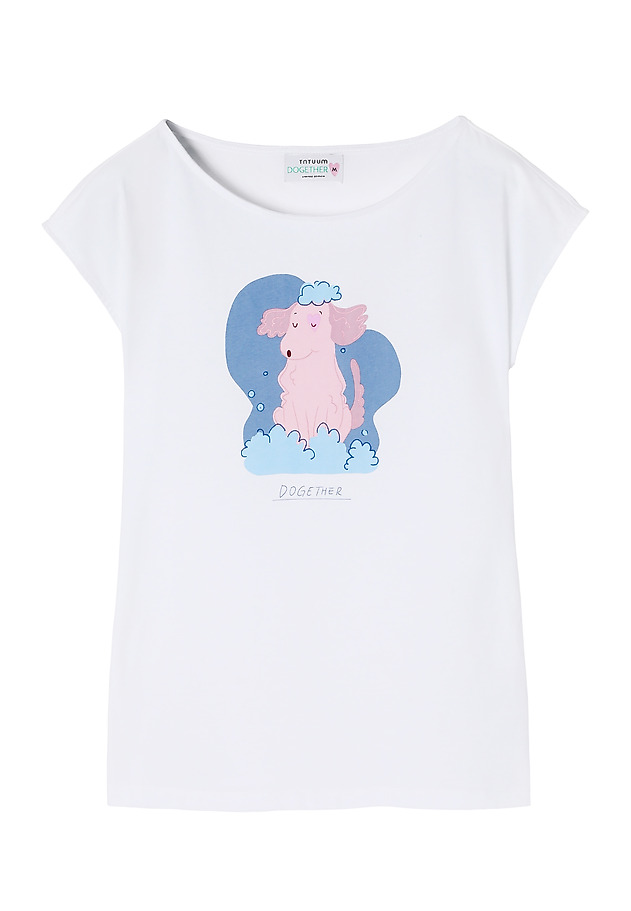 FITTED LADIES’ T-SHIRT WITH CENTRALISED PRINT - AMANDA 2 FITTED LADIES’ T-SHIRT WITH CENTRALISED PRINT - AMANDA 2 BIAŁY 6