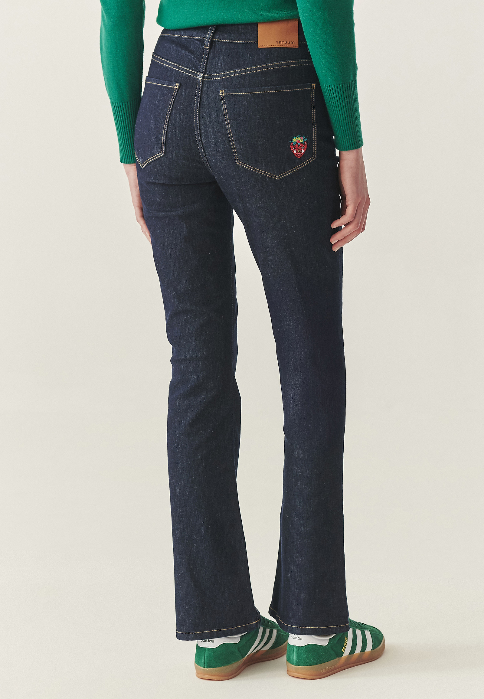 DENIM ZVONASTE HLAČE - GIRONA DENIM ZVONASTE HLAČE - GIRONA MODRA 116558