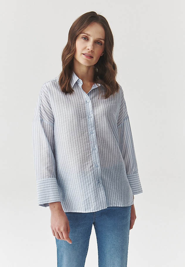 OVERSIZED STRIPED SHIRT — RAYA OVERSIZED STRIPED SHIRT — RAYA NIEBIESKI 1