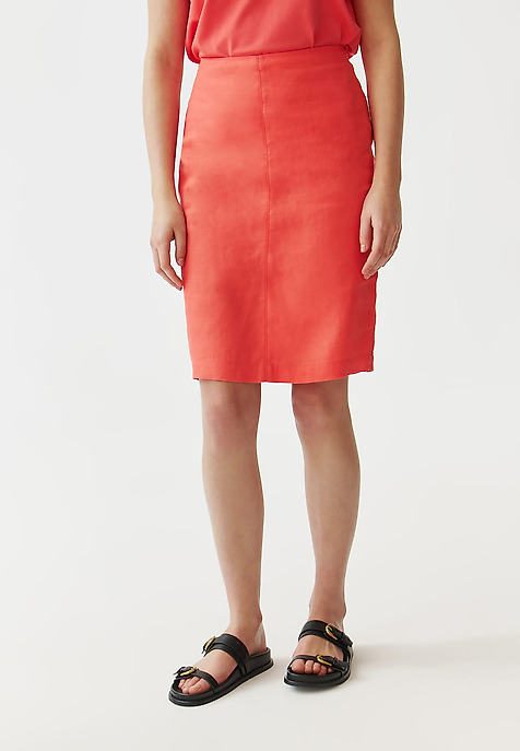 BREATHABLE LADIES’ PENCIL SKIRT - MONOLI RED 2