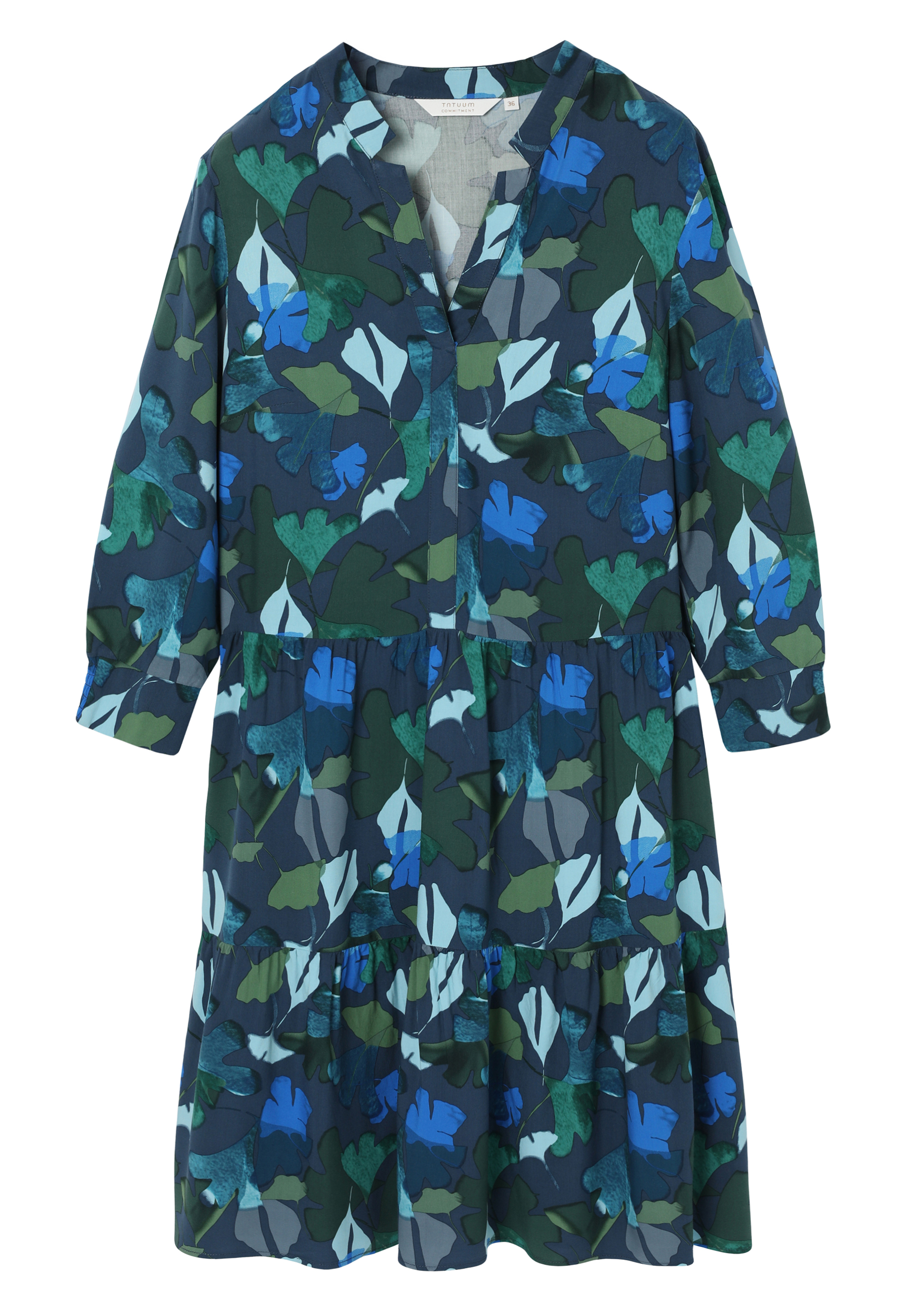 PATTERNED DRESS MADE OF VISCOSE - VISTA MULTICOLOR 2