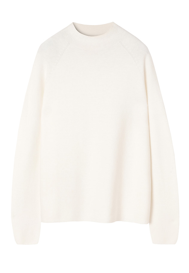 CARDIGAN CU GOLĂ ÎN FORMĂ DE JUMĂTATE DE TURTLĂ ȘI AMESTEC DE LANA - JOLIE CARDIGAN CU GOLĂ ÎN FORMĂ DE JUMĂTATE DE TURTLĂ ȘI AMESTEC DE LANA - JOLIE ECRU 6