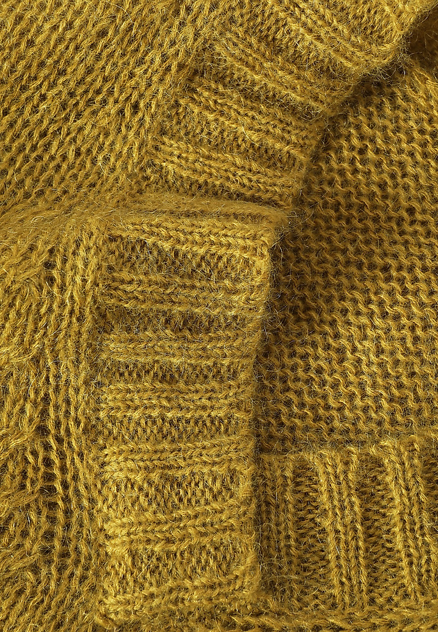 CASUALOWY SWETER Z WEŁNĄ I MOHEREM - MAI 1 CASUALOWY SWETER Z WEŁNĄ I MOHEREM - MAI 1 ZIELONY 5