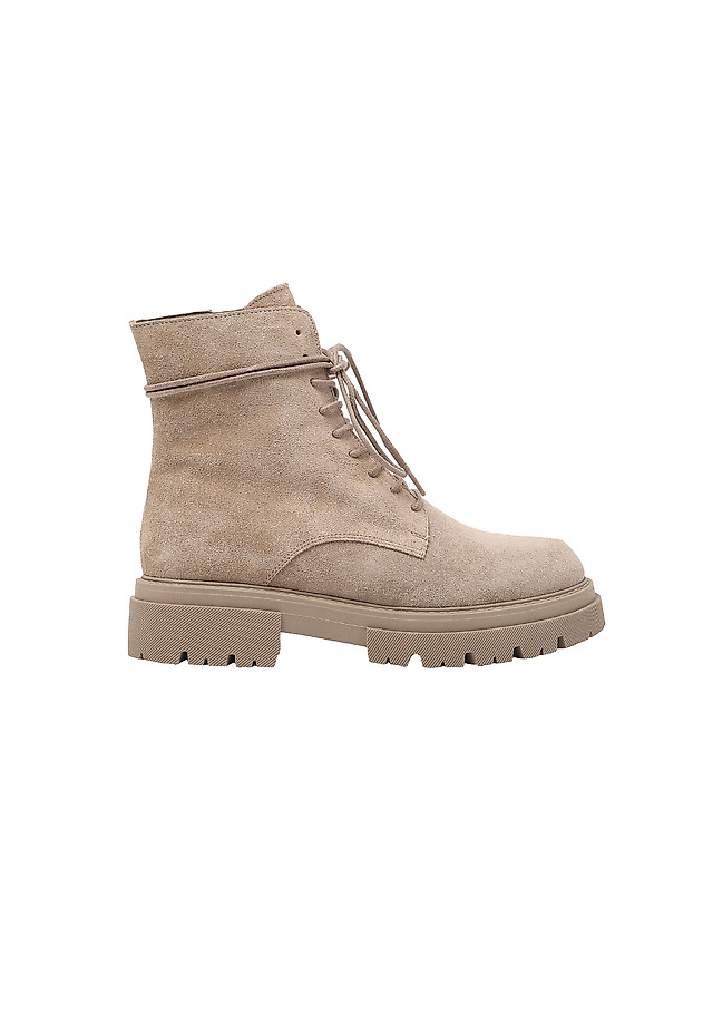 LADIES' SUEDE ANKLE BOOTS BONI LADIES' SUEDE ANKLE BOOTS BONI BEIGE 2