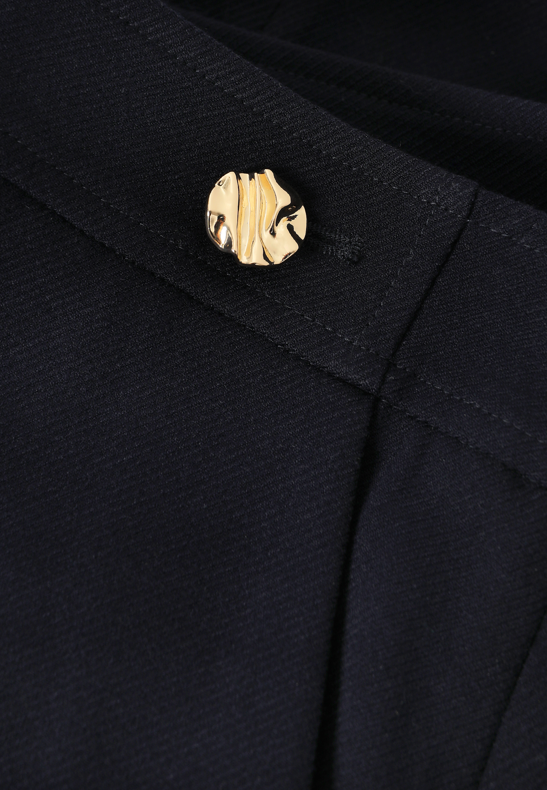 SZEROKIE SPODNIE Z KANTEM - LEMKI GRANATOWY 2