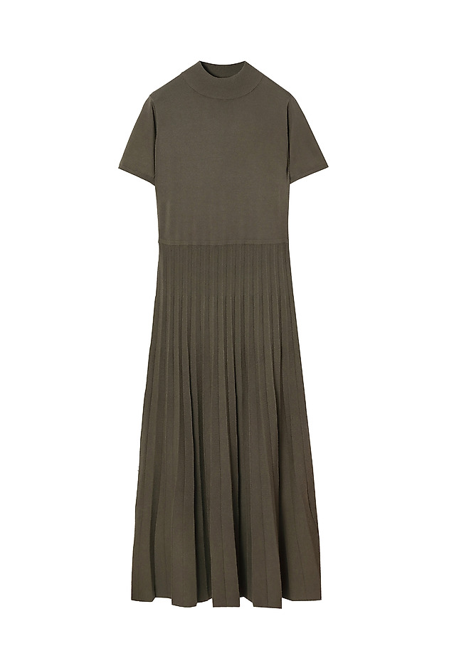 MAXI PLISOWANA SUKIENKA Z GOLFEM AKSONI MAXI PLISOWANA SUKIENKA Z GOLFEM AKSONI KHAKI 5