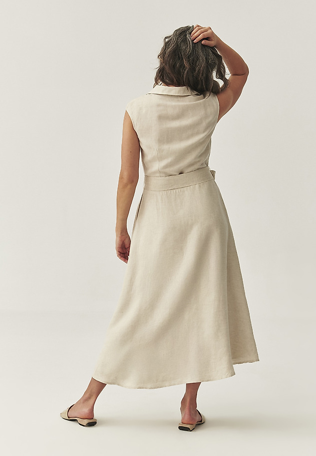 ROCHIE MIDI SCHMISSERIE DIN IN SI VISCOZA - RONNA 1 ROCHIE MIDI SCHMISSERIE DIN IN SI VISCOZA - RONNA 1 BEJ 3