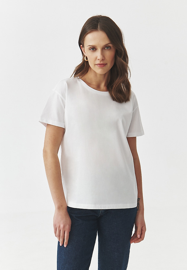 OVERSIZE COTTON T-SHIRT — CARLA OVERSIZE COTTON T-SHIRT — CARLA BIAŁY 3