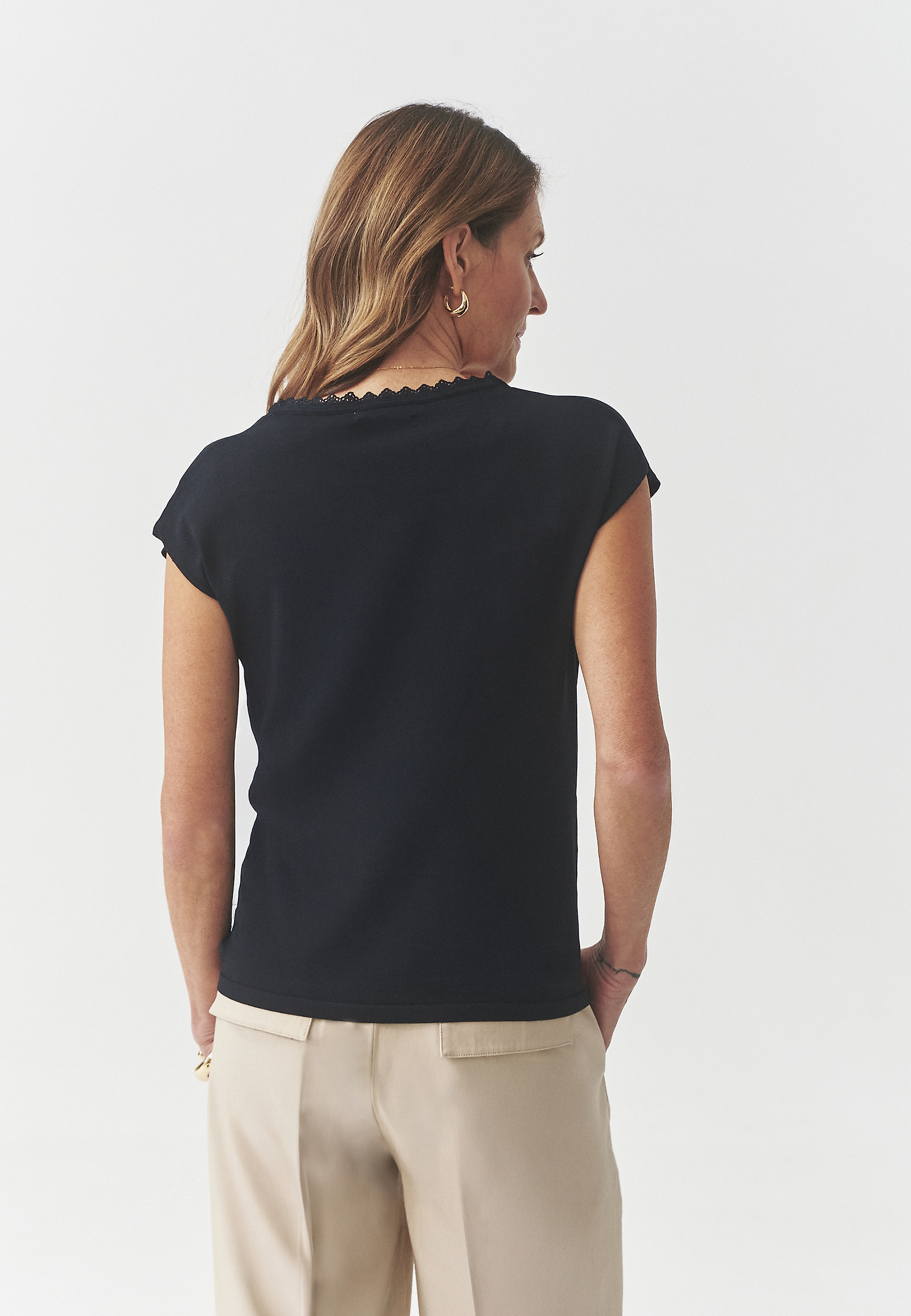 BLUZA IZ VISKOZNE PREJE - DANDY BLUZA IZ VISKOZNE PREJE - DANDY TEMNO MODRA 105464