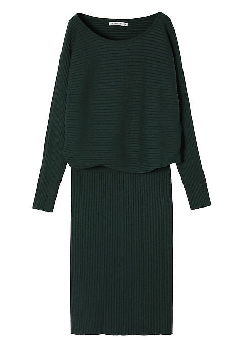 dámské úpletové šaty FULINA ZELENÁ 2
