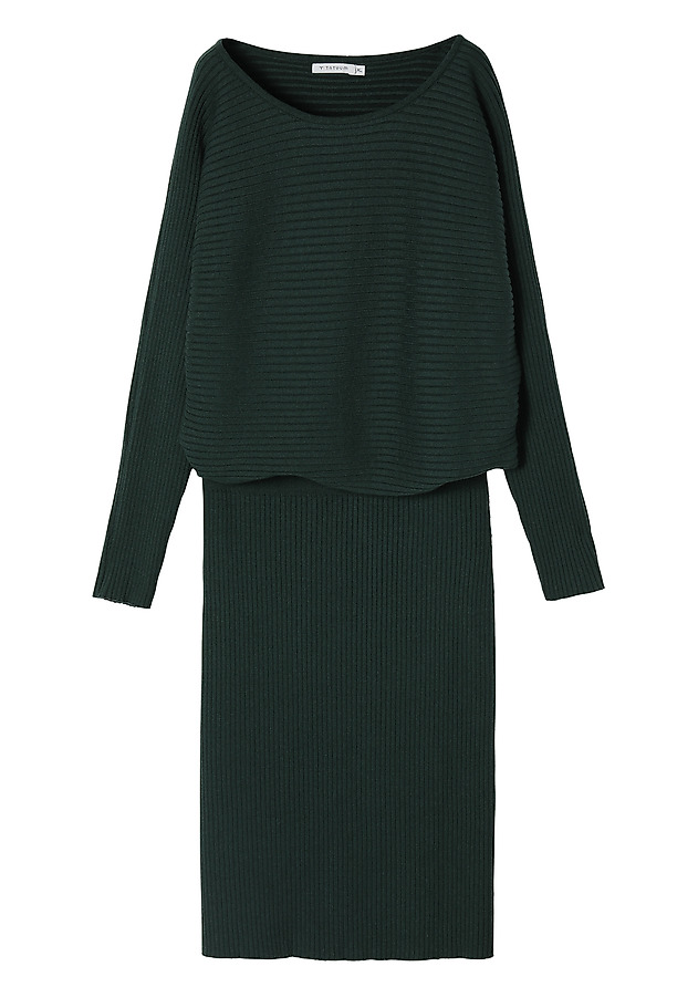 DZIANINOWA SUKIENKA MIDI Z DŁUGIM RĘKAWEM FULINA DZIANINOWA SUKIENKA MIDI Z DŁUGIM RĘKAWEM FULINA ZIELONY 5