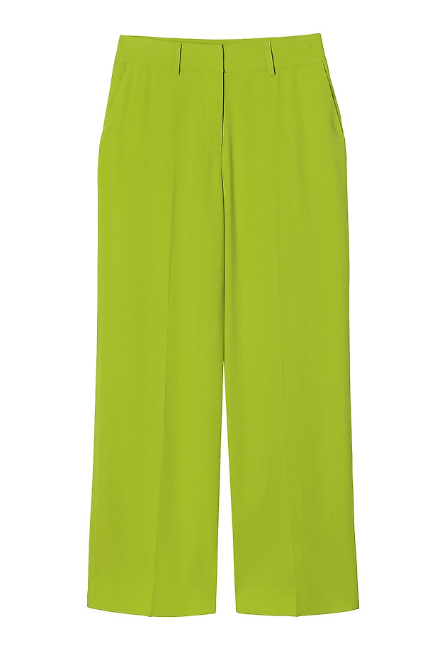 LADIES’ CUFFED WIDE LEG TROUSERS - MASDA 2 LADIES’ CUFFED WIDE LEG TROUSERS - MASDA 2 ZIELONY 4