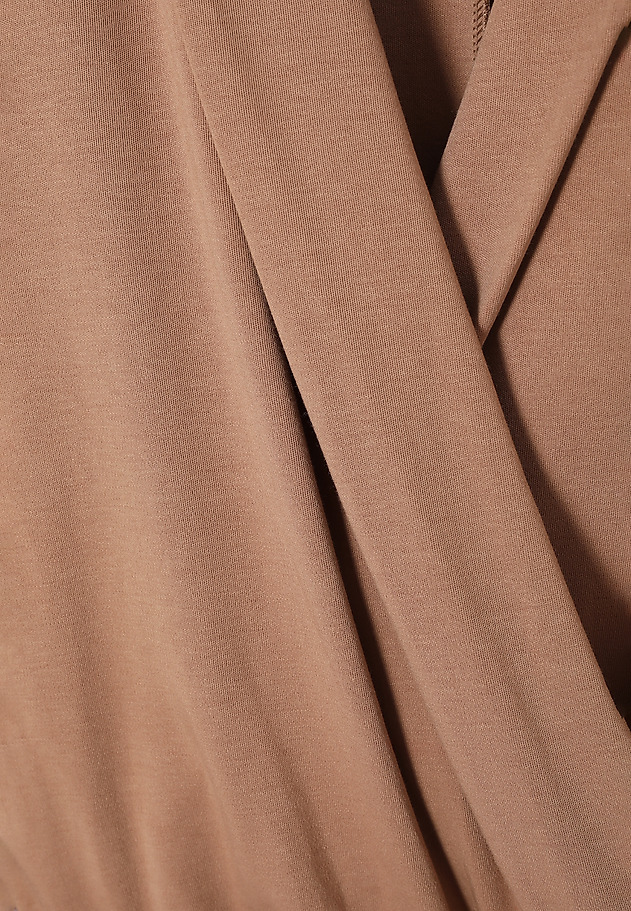 MIDI DRESS WITH ENVELOPE NECKLINE — FRILLA MIDI DRESS WITH ENVELOPE NECKLINE — FRILLA BEŻOWY 5
