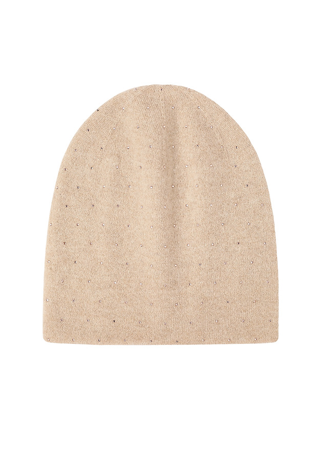 WOOL AND CASHMERE HAT - BIDI  WOOL AND CASHMERE HAT - BIDI BEIGE 2