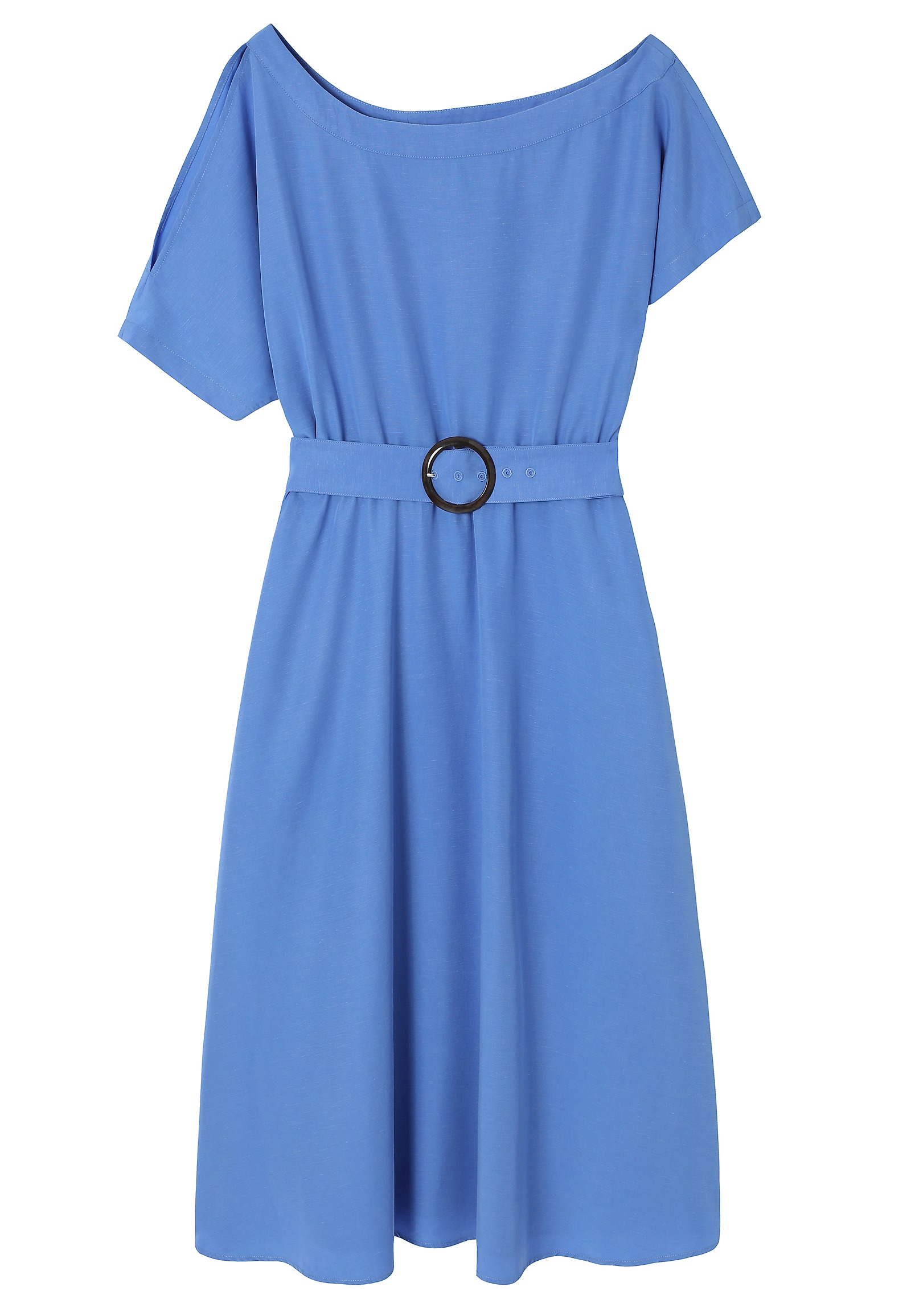 STYLISH OBLEKA Z LANOM - GALLA CZ STYLISH OBLEKA Z LANOM - GALLA CZ MODRA 111794