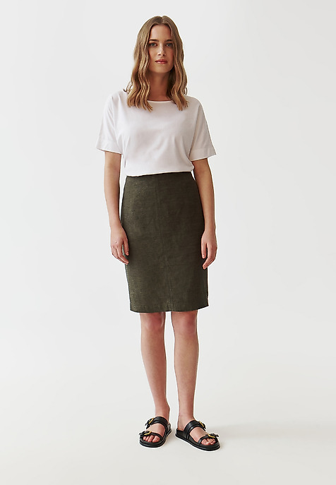 BREATHABLE LADIES’ PENCIL SKIRT - MONOLI 2 GREEN 2