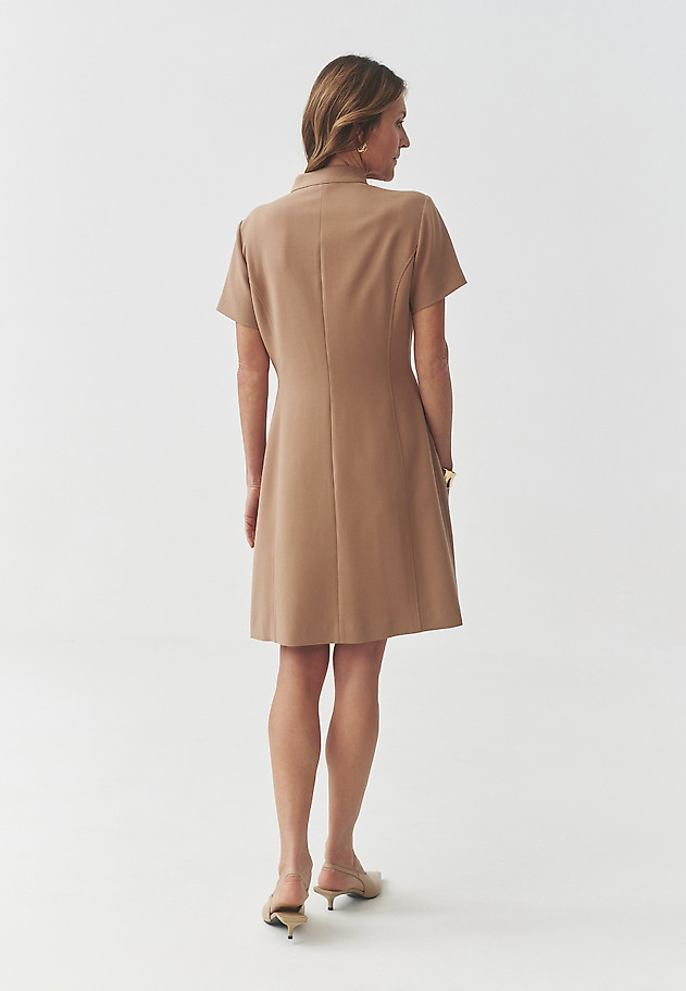 SHORT DRESS WITH ZIP - MANTOKI SHORT DRESS WITH ZIP - MANTOKI BEŻOWY 3