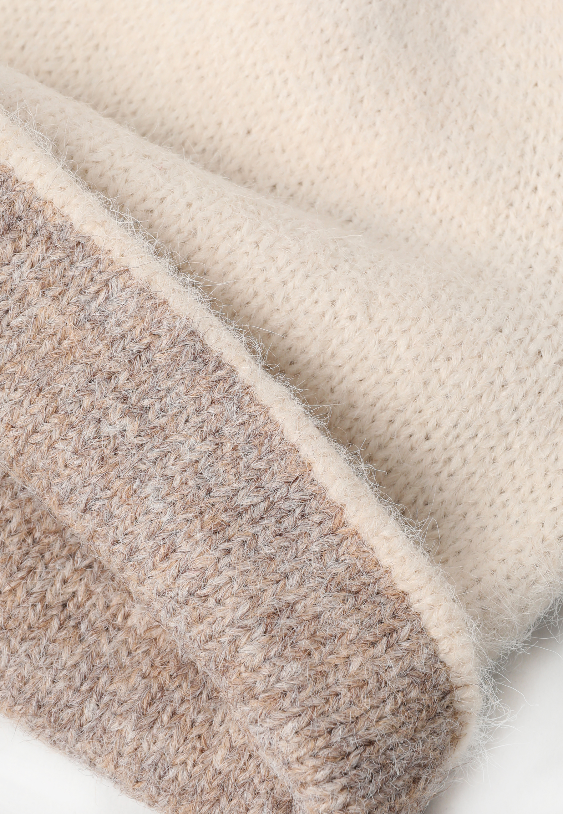 CZAPKA Z DOMIESZKĄ WEŁNY - DOVLY BEŻOWY 2