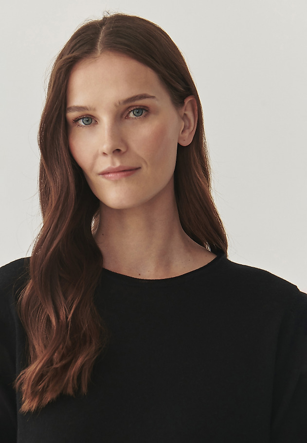 RELAXED LADIES’ BLOUSE WITH SHORT SLEEVES - MASHA RELAXED LADIES’ BLOUSE WITH SHORT SLEEVES - MASHA BLACK 5