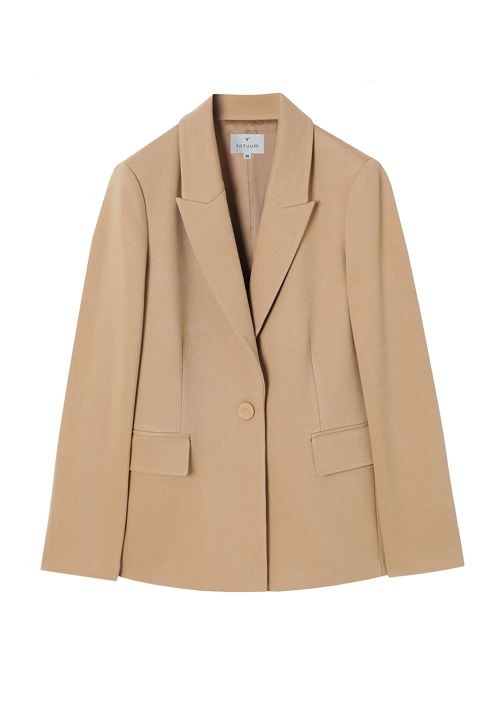 JACKET TRICOTAT CU ÎNCHIDERE CU BUTONI - SERMA JACKET TRICOTAT CU ÎNCHIDERE CU BUTONI - SERMA BEJ 114276