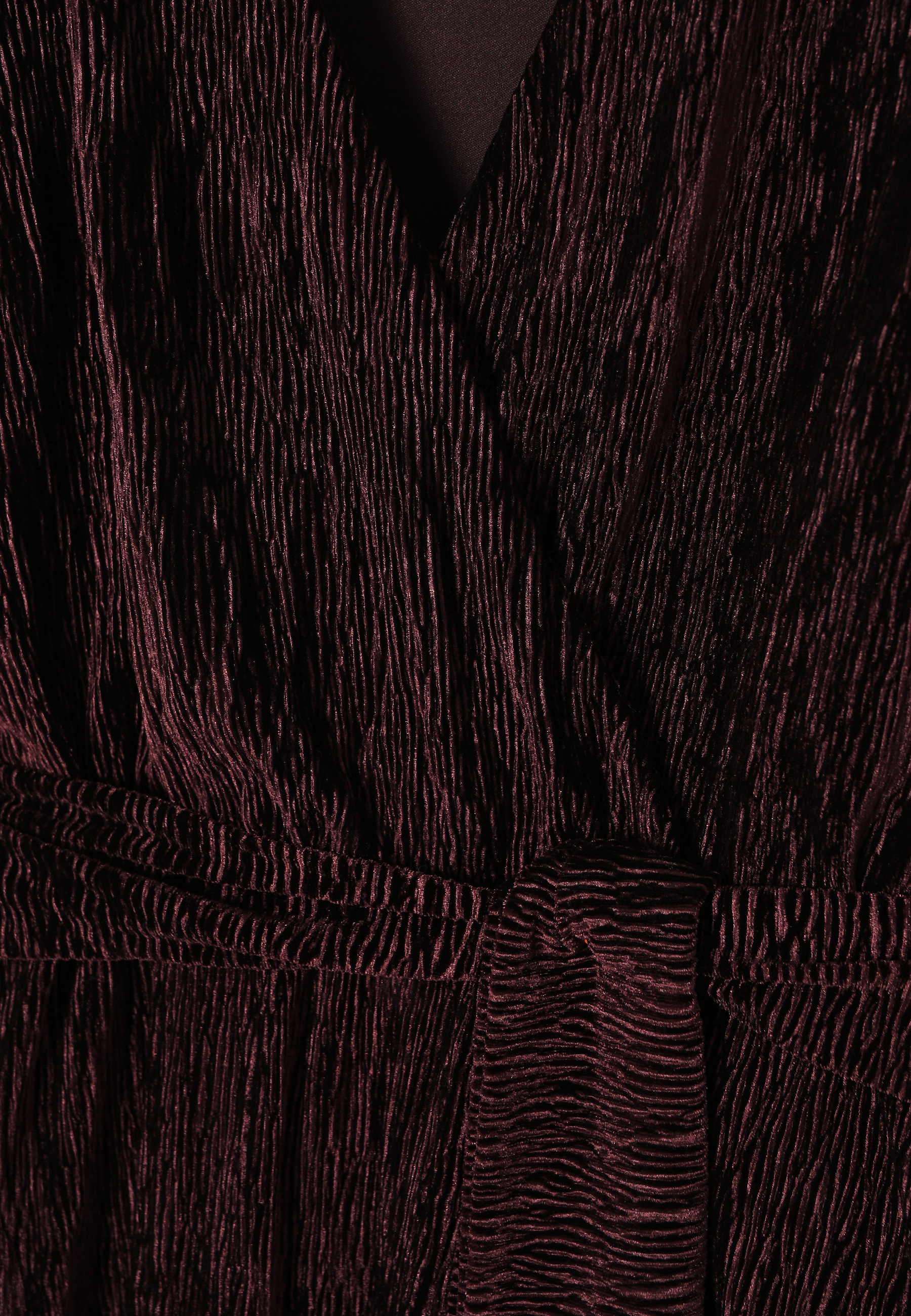 VELUROVA MIDI OBLEKA - KRESE 1 RDEČA 2