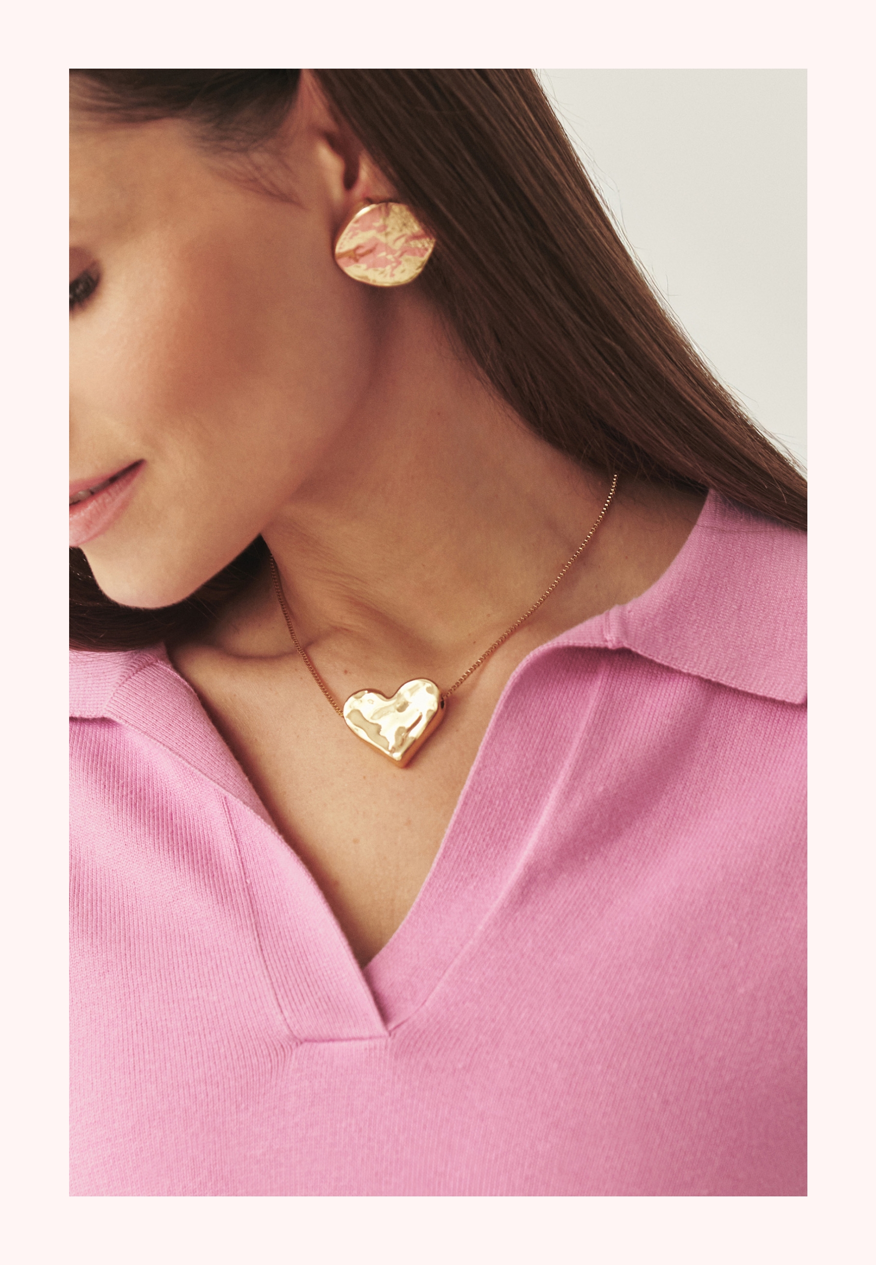 NASZYJNIK Z MOTYWEM SERCA -LILIO SZARY 2