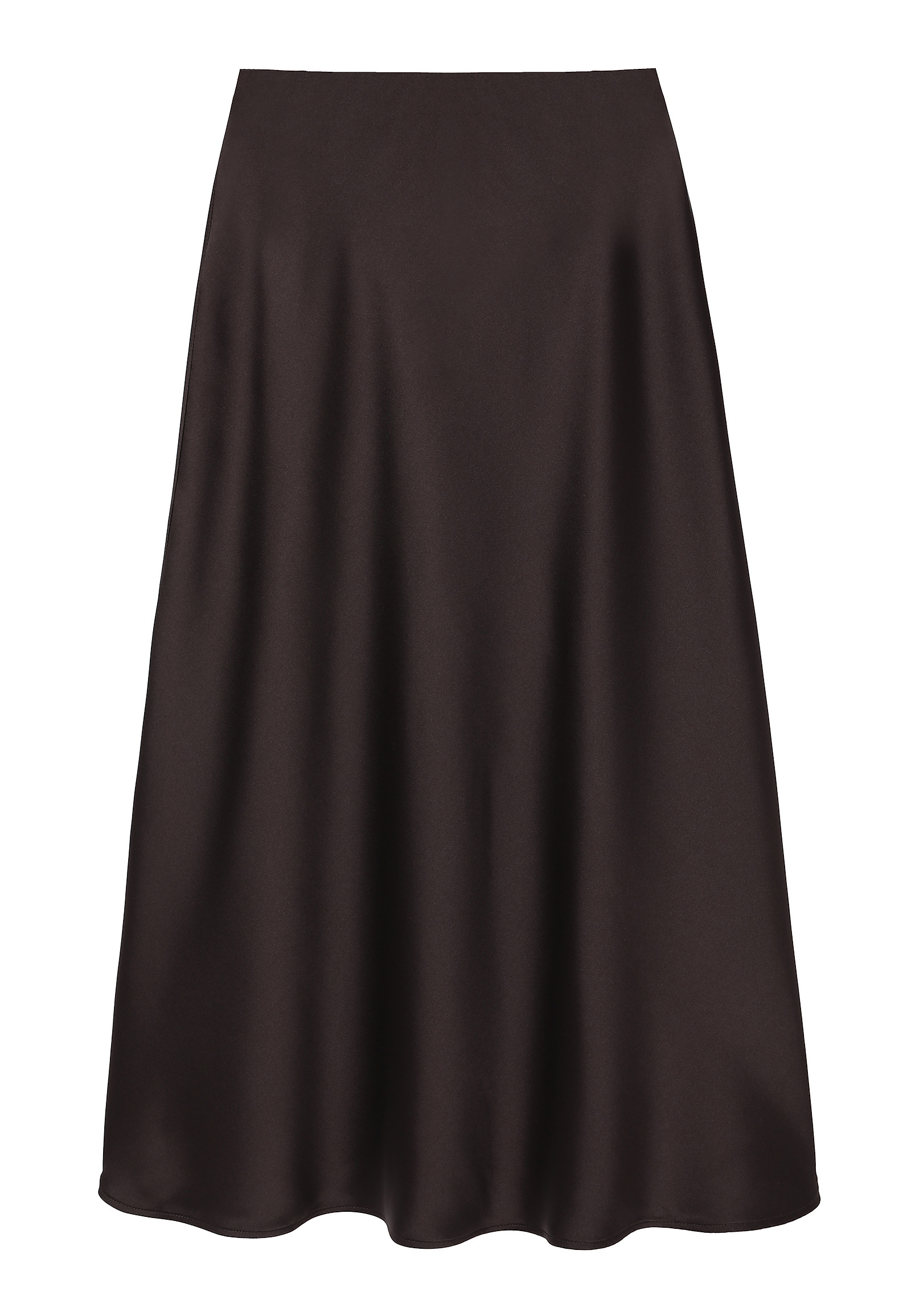 SATIN MIDI SKIRT - SATINI 4 SATIN MIDI SKIRT - SATINI 4 BROWN 113769