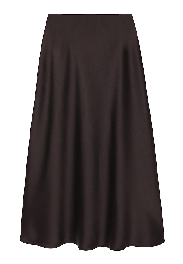 SATIN MIDI SKIRT - SATINI 4 SATIN MIDI SKIRT - SATINI 4 BROWN 6