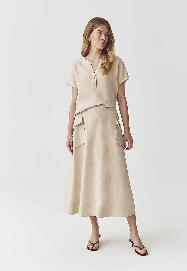LADIES’ BREATHABLE SKIRT WITH SEWN-IN POCKETS - KONI 2 LADIES’ BREATHABLE SKIRT WITH SEWN-IN POCKETS - KONI 2 BEIGE 1