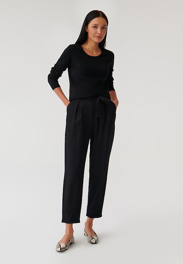 LADIES' TROUSERS WITH A FASTENING ZAMIRIA LADIES' TROUSERS WITH A FASTENING ZAMIRIA CZARNY 1