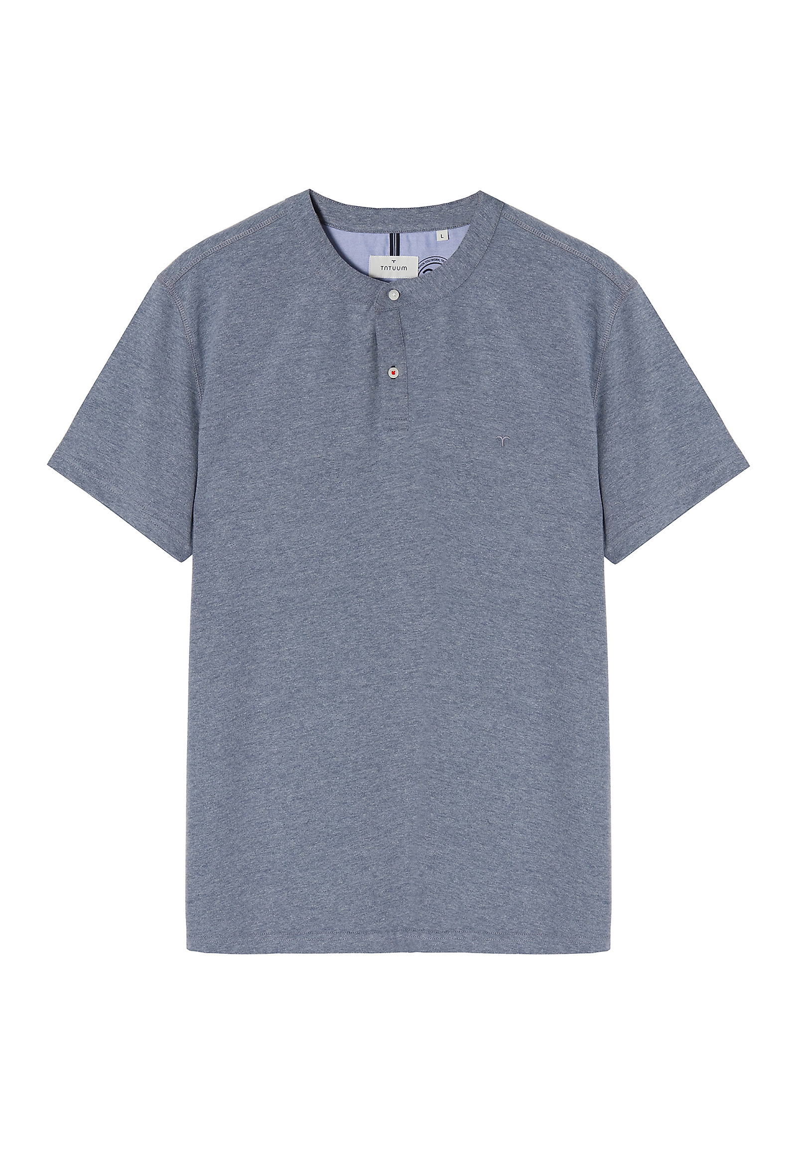 MEN'S POLO SHIRT WITHOUT A COLLAR SIMON 3 MEN'S POLO SHIRT WITHOUT A COLLAR SIMON 3 BLUE 80138