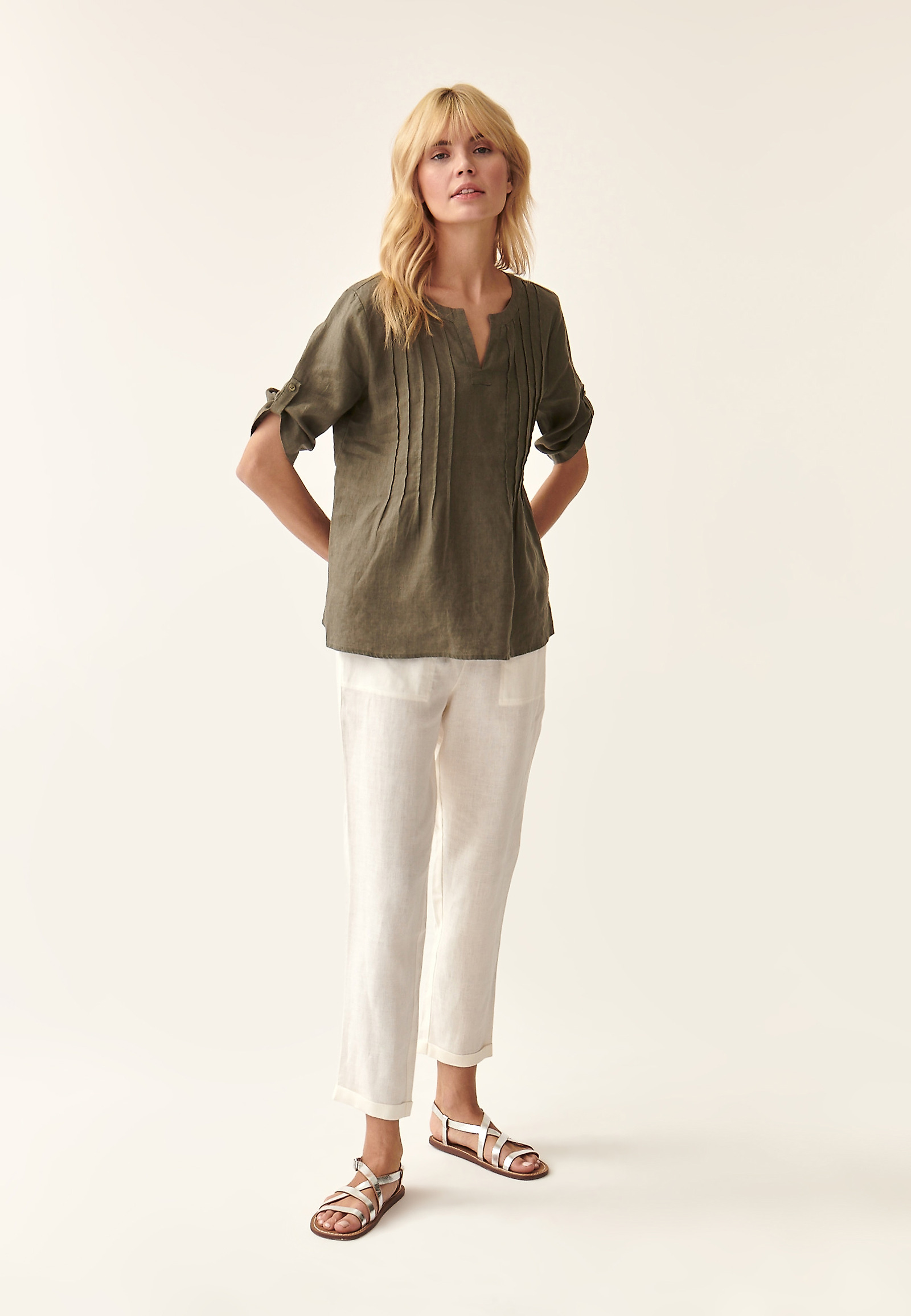 LNIANA BLUZKA PAMO LNIANA BLUZKA PAMO KHAKI 87703