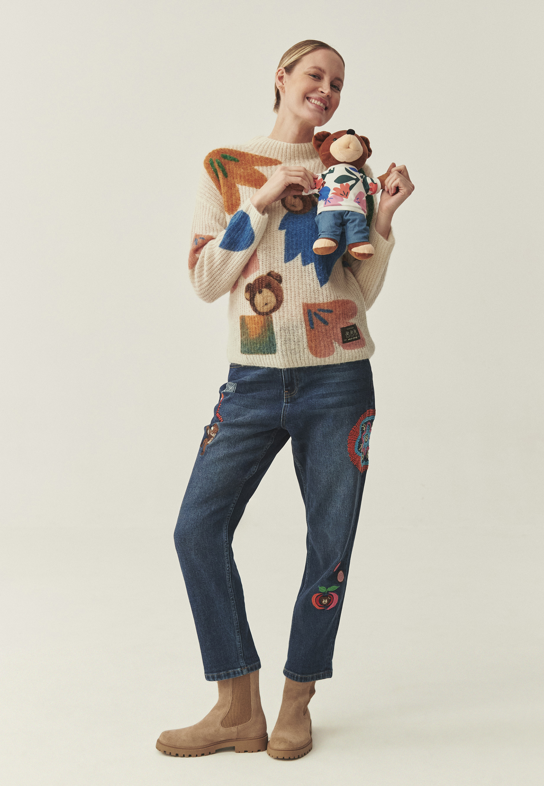 PLUSZOWY MIŚ USZATEK - TOY-BEAR 4 BEŻOWY 2