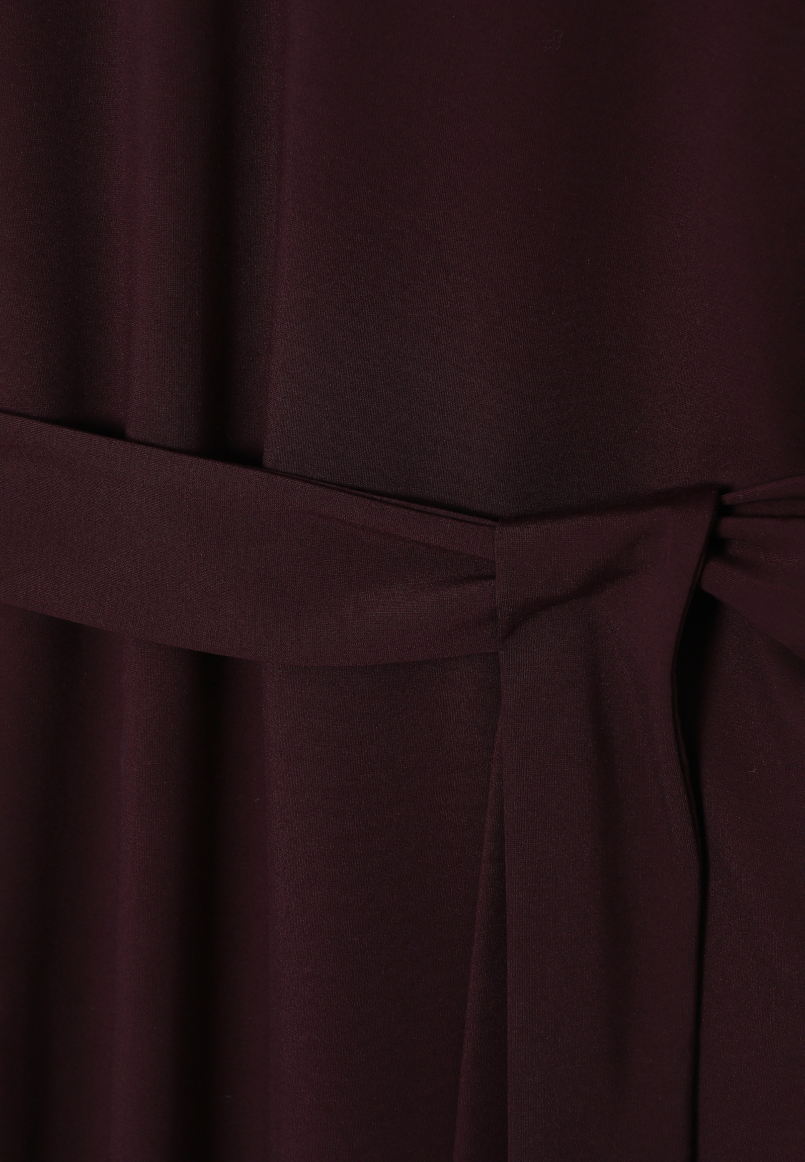 KNITTED DRESS WITH A WAIST TIE BELT — COLE KNITTED DRESS WITH A WAIST TIE BELT — COLE PURPLE 102002