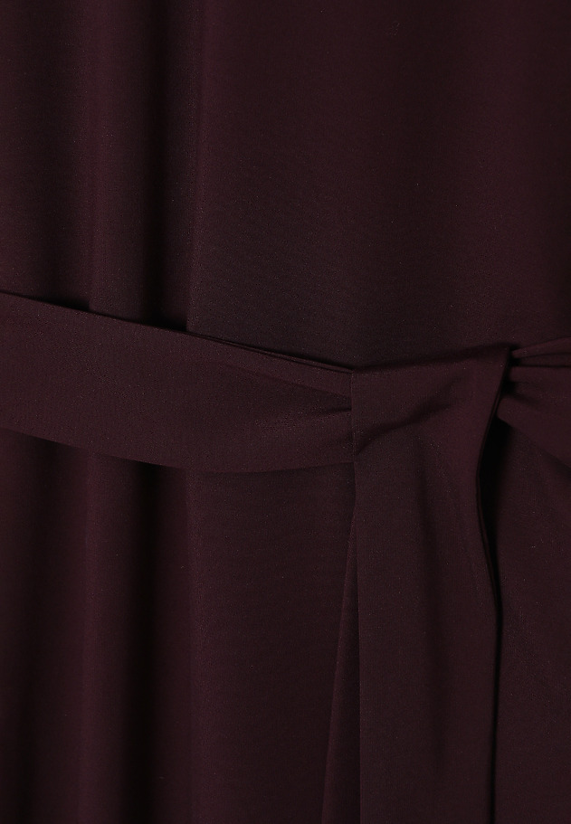 KNITTED DRESS WITH A WAIST TIE BELT — COLE KNITTED DRESS WITH A WAIST TIE BELT — COLE PURPLE 7