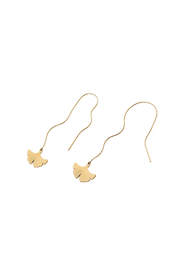 HANGING EARRINGS WITH A FLORAL MOTIF — DANDELI HANGING EARRINGS WITH A FLORAL MOTIF — DANDELI ZŁOTY 3