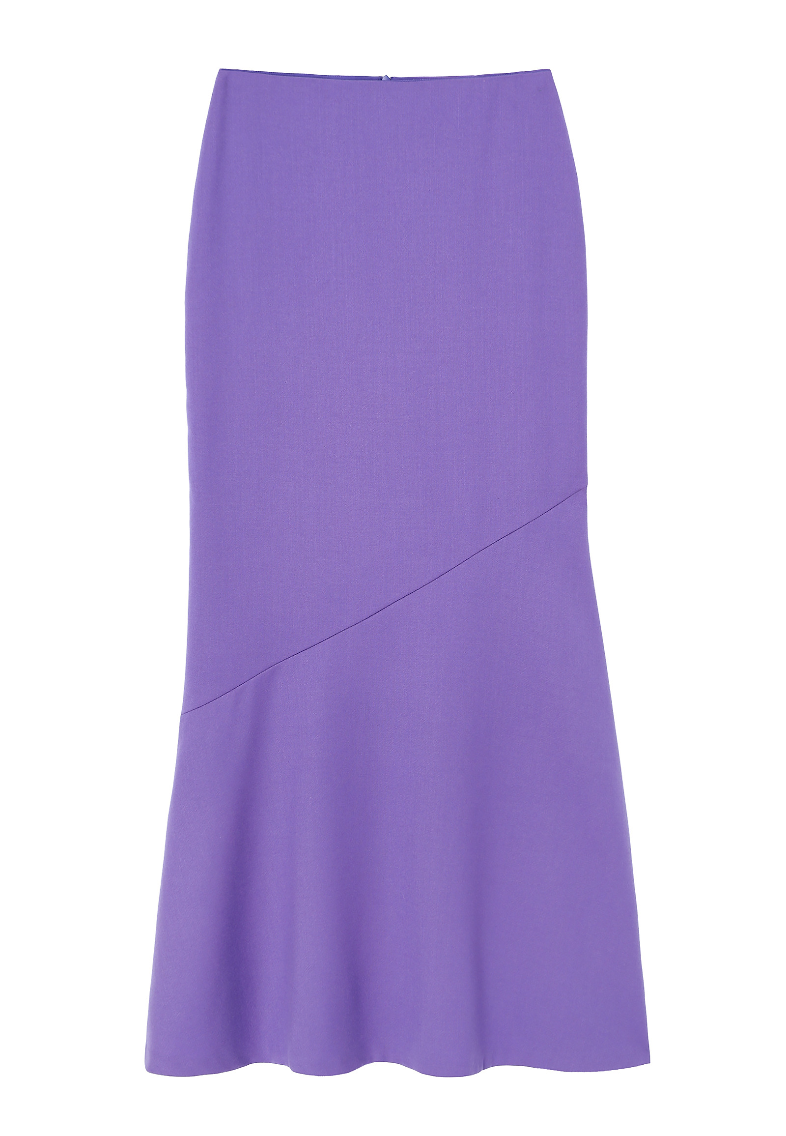 LADIES’ LONG WOOL SKIRT WITH AN ASYMMETRICAL CUT - PALOMA 1 LADIES’ LONG WOOL SKIRT WITH AN ASYMMETRICAL CUT - PALOMA 1 PURPLE 103983