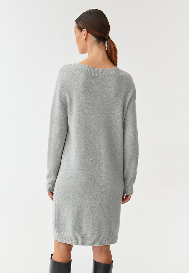 ROCHIE CU MÂNECĂ LUNGĂ, DIN TRICOT DE PULOVER CABI ROCHIE CU MÂNECĂ LUNGĂ, DIN TRICOT DE PULOVER CABI GRI 4