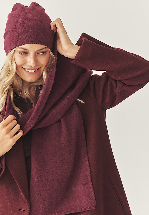 HAT WITH WOOL BLEND - ADIVI 2 RED 2