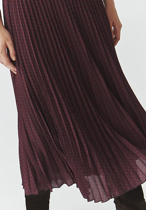 FABRIC MIDI SKIRT WITH ORIGINAL PATTERN — BARI 1 MULTICOLOR 2