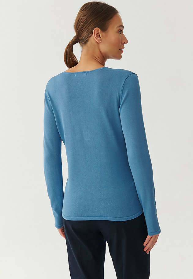 LADIES’ CLASSIC SWEATER - TESSO LADIES’ CLASSIC SWEATER - TESSO NIEBIESKI 2